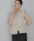 ENC（エンク）の「mixed yarn hand knit vest / ミックス糸ハンドニットベスト（ベスト・FREE）」