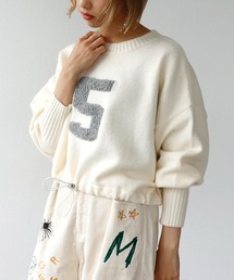 Three Four Time（ｽﾘｰﾌｫｰﾀｲﾑ）の「ジャガードナンバーロゴショートプルオーバー（スウェット）」