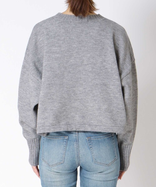 Three Four Time（ｽﾘｰﾌｫｰﾀｲﾑ）の「ジャガードナンバーロゴショートプルオーバー（スウェット・レディース・オフホワイト/グレー・FREE）」の17枚目の写真