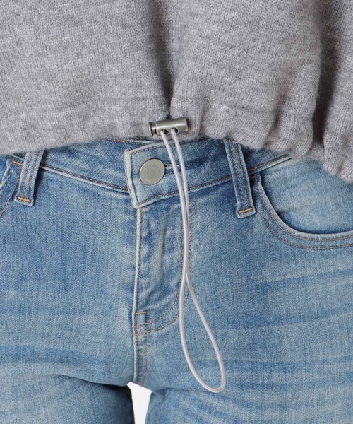 Three Four Time（ｽﾘｰﾌｫｰﾀｲﾑ）の「ジャガードナンバーロゴショートプルオーバー（スウェット・レディース・オフホワイト/グレー・FREE）」の21枚目の写真