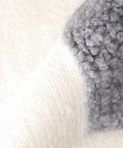 Three Four Time（ｽﾘｰﾌｫｰﾀｲﾑ）の「ジャガードナンバーロゴショートプルオーバー（スウェット・レディース・オフホワイト/グレー・FREE）」の14枚目の写真