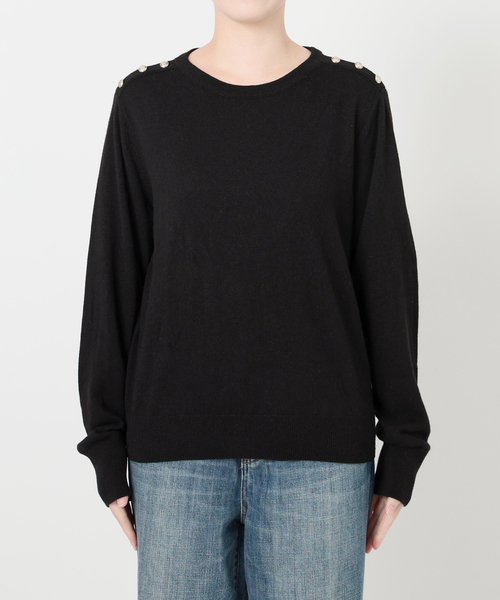 セール】VIS/Wショルダーボタンプルオーバー（ニット/セーター