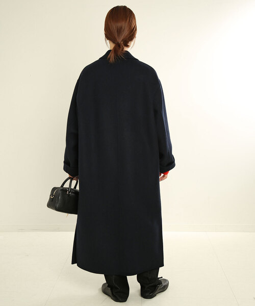 追加》souple woolダブルフェイスチェスターコート（チェスターコート