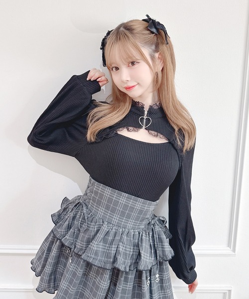 セール】ハートZIPテレコトップス（Tシャツ/カットソー）｜MA*RS