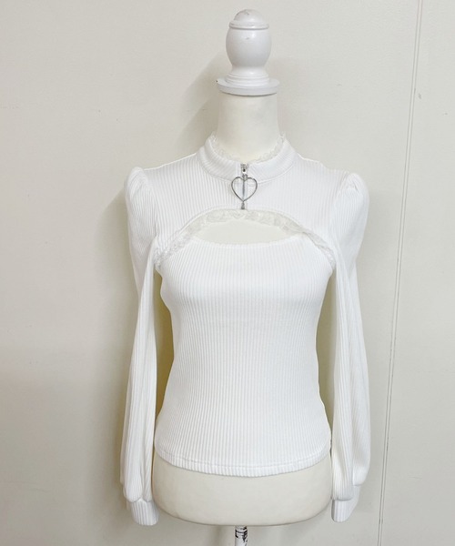 セール】ハートZIPテレコトップス（Tシャツ/カットソー）｜MA*RS