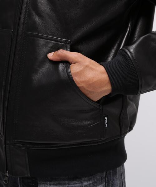 AVIREX（アヴィレックス）の「GOAT VEGE HOODED JACKET / ゴート ベジ フーデッド ジャケット / AVIREX / アヴィレックス（ブルゾン・メンズ・ブラウン/ブラック・MEDIUM/XX-LARGE/X-LARGE/LARGE）」の13枚目の写真