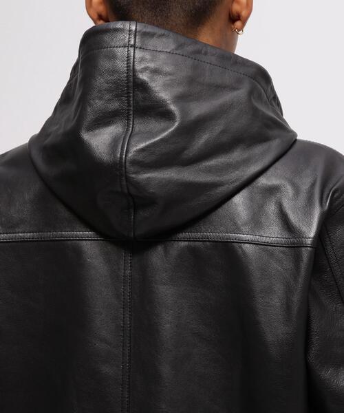 AVIREX（アヴィレックス）の「GOAT VEGE HOODED JACKET / ゴート ベジ フーデッド ジャケット / AVIREX / アヴィレックス（ブルゾン・メンズ・ブラウン/ブラック・MEDIUM/XX-LARGE/X-LARGE/LARGE）」の16枚目の写真
