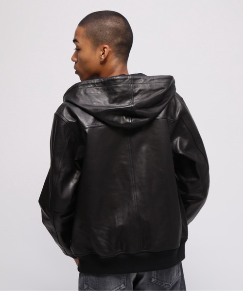 AVIREX（アヴィレックス）の「GOAT VEGE HOODED JACKET / ゴート ベジ フーデッド ジャケット / AVIREX / アヴィレックス（ブルゾン・メンズ・ブラウン/ブラック・MEDIUM/XX-LARGE/X-LARGE/LARGE）」の7枚目の写真