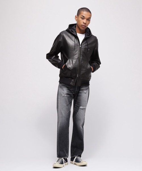 AVIREX（アヴィレックス）の「GOAT VEGE HOODED JACKET / ゴート ベジ フーデッド ジャケット / AVIREX / アヴィレックス（ブルゾン・メンズ・ブラウン/ブラック・MEDIUM/XX-LARGE/X-LARGE/LARGE）」の8枚目の写真