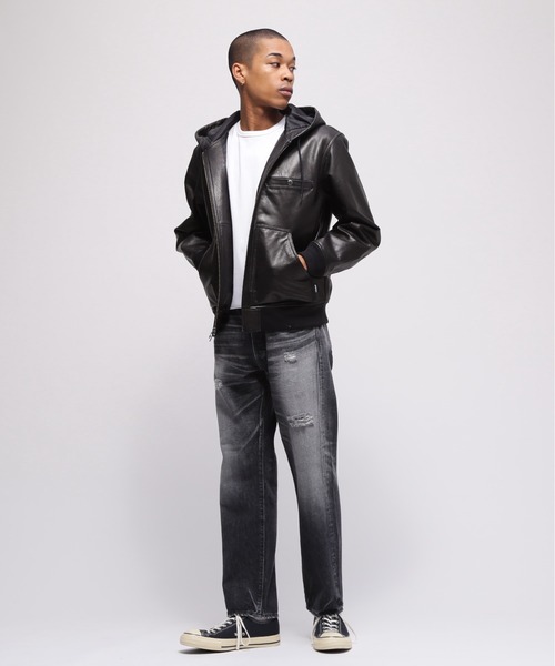 AVIREX（アヴィレックス）の「GOAT VEGE HOODED JACKET / ゴート ベジ フーデッド ジャケット / AVIREX / アヴィレックス（ブルゾン・メンズ・ブラウン/ブラック・MEDIUM/XX-LARGE/X-LARGE/LARGE）」の9枚目の写真