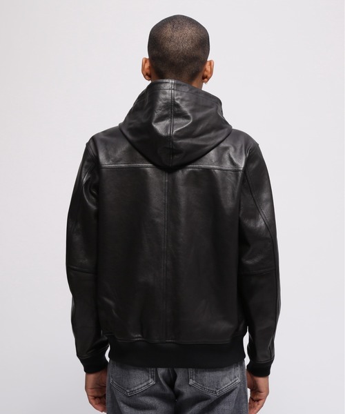 AVIREX（アヴィレックス）の「GOAT VEGE HOODED JACKET / ゴート ベジ フーデッド ジャケット / AVIREX / アヴィレックス（ブルゾン・メンズ・ブラウン/ブラック・MEDIUM/XX-LARGE/X-LARGE/LARGE）」の11枚目の写真