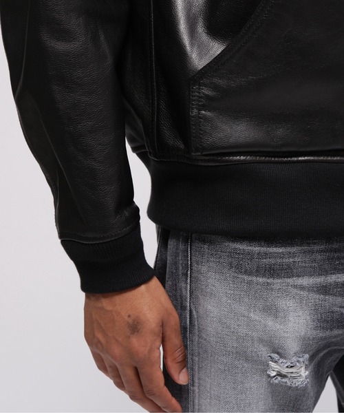 AVIREX（アヴィレックス）の「GOAT VEGE HOODED JACKET / ゴート ベジ フーデッド ジャケット / AVIREX / アヴィレックス（ブルゾン・メンズ・ブラウン/ブラック・MEDIUM/XX-LARGE/X-LARGE/LARGE）」の15枚目の写真