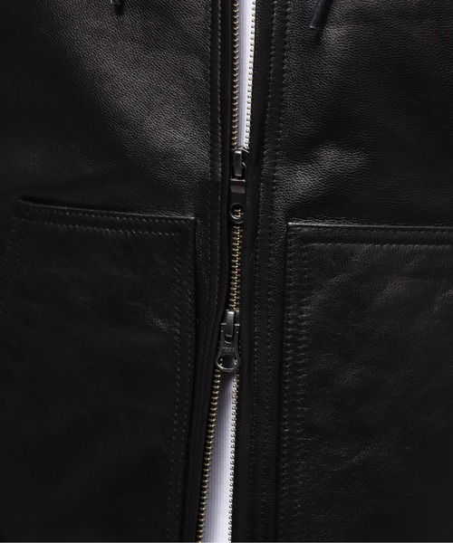 AVIREX（アヴィレックス）の「GOAT VEGE HOODED JACKET / ゴート ベジ フーデッド ジャケット / AVIREX / アヴィレックス（ブルゾン・メンズ・ブラウン/ブラック・MEDIUM/XX-LARGE/X-LARGE/LARGE）」の16枚目の写真