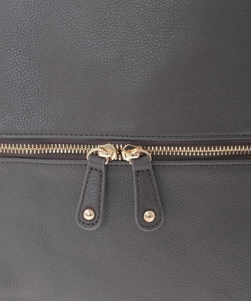 MK MICHEL KLEIN（エムケーミッシェルクラン）の「[2WAY/A4収納可]カウレザー変形トートバッグ（トートバッグ・レディース・ブラウン/ブラック・00）」の9枚目の写真