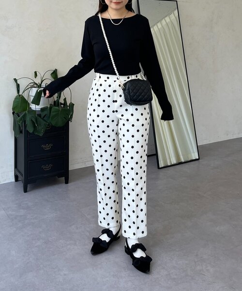 prose verse（プロズヴェール）の「【選べるネックライン】バックメタルリブロンT（Tシャツ/カットソー・レディース・ホワイト系その他/ブラック系その他/ブラック系その他2/ホワイト系その他2・LARGE/MEDIUM）」の20枚目の写真