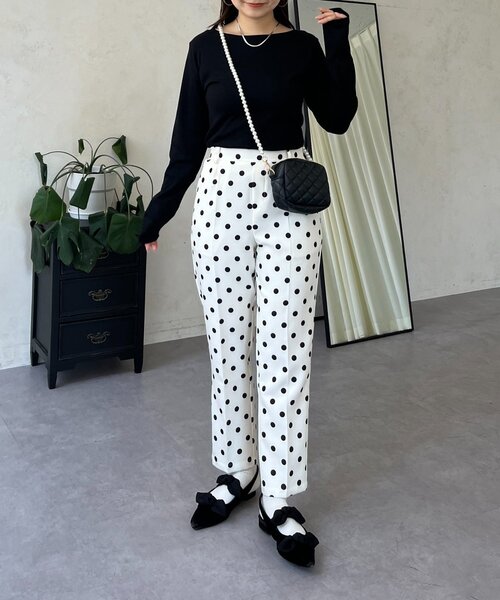 prose verse（プロズヴェール）の「【選べるネックライン】バックメタルリブロンT（Tシャツ/カットソー・レディース・ホワイト系その他/ブラック系その他/ブラック系その他2/ホワイト系その他2・LARGE/MEDIUM）」の22枚目の写真