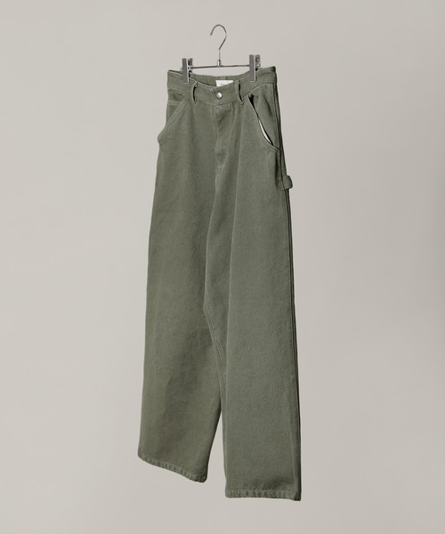 Bleme(ブレム)の「19oz ヴィンテージ加工 ワイドストレート 高密度ペインターダックパンツ(チノパンツ・メンズ・ブラック/カーキ/ベージュ・S/M/L/XL)」の18枚目の写真