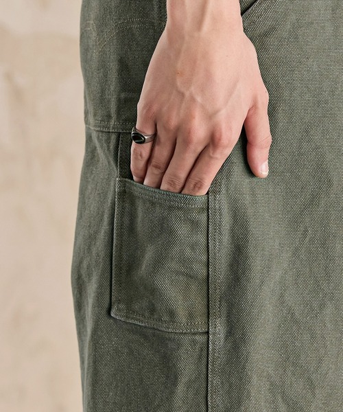 Bleme（ブレム）の「19oz ヴィンテージ加工 ワイドストレート 高密度ペインターダックパンツ（チノパンツ・メンズ・ブラック/カーキ/ベージュ・S/M/L/XL）」の19枚目の写真