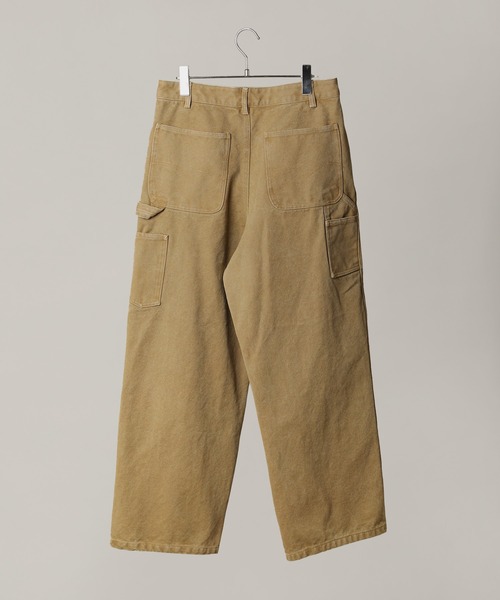 Bleme（ブレム）の「19oz ヴィンテージ加工 ワイドストレート 高密度ペインターダックパンツ（チノパンツ・メンズ・ブラック/カーキ/ベージュ・S/M/L/XL）」の11枚目の写真