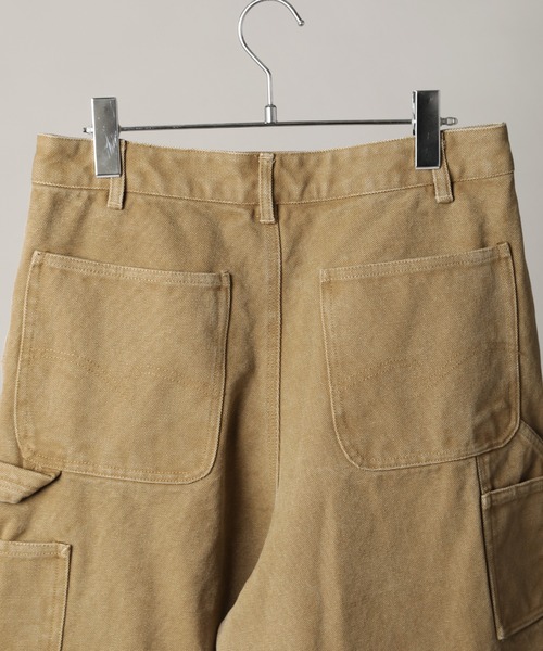 Bleme（ブレム）の「19oz ヴィンテージ加工 ワイドストレート 高密度ペインターダックパンツ（チノパンツ・メンズ・ブラック/カーキ/ベージュ・S/M/L/XL）」の13枚目の写真