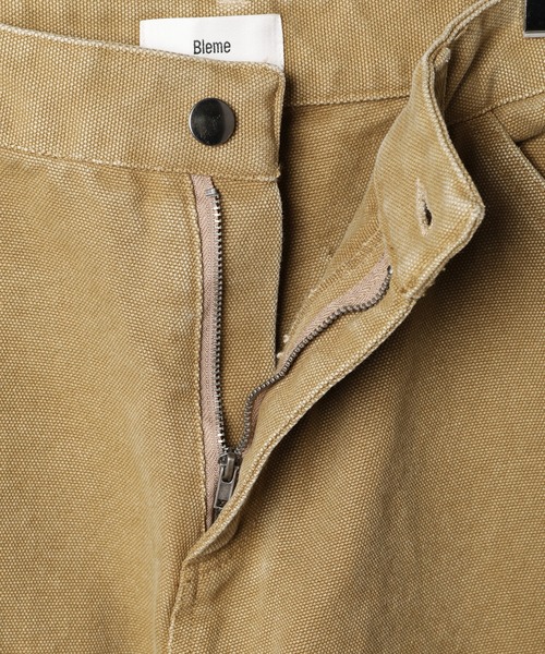 Bleme（ブレム）の「19oz ヴィンテージ加工 ワイドストレート 高密度ペインターダックパンツ（チノパンツ・メンズ・ブラック/カーキ/ベージュ・S/M/L/XL）」の14枚目の写真