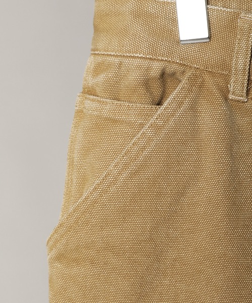 Bleme（ブレム）の「19oz ヴィンテージ加工 ワイドストレート 高密度ペインターダックパンツ（チノパンツ・メンズ・ブラック/カーキ/ベージュ・S/M/L/XL）」の6枚目の写真