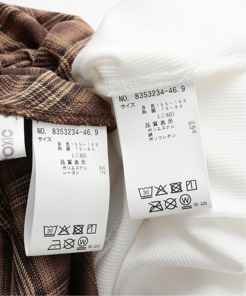 LOVETOXIC（ラブトキシック）の「インナーツキイレヘムチェックキャミソール（Tシャツ/カットソー・キッズ・ブラック/ブラウン・130cm/L:160cm/S:140cm/M:150cm）」の3枚目の写真