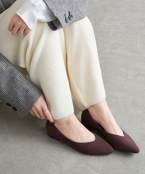 LE TALON（ルタロン）の「《追加》アーモンドプレーンフラット（バレエシューズ・レディース・ブラック系その他/ボルドー/ネイビー/ゴールド・24cm/24.5cm/23.5cm/21.5/21/25.5cm/25cm/23cm/22.5cm/22cm）」の9枚目の写真