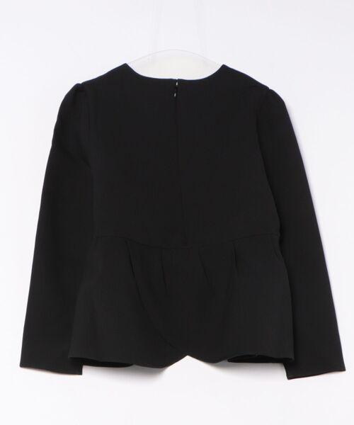 HUIT bouquet(ユイット)の「バラモチーフ クロス トップス HUIT(シャツ/ブラウス・レディース・ホワイト/ブラック・M)」の3枚目の写真
