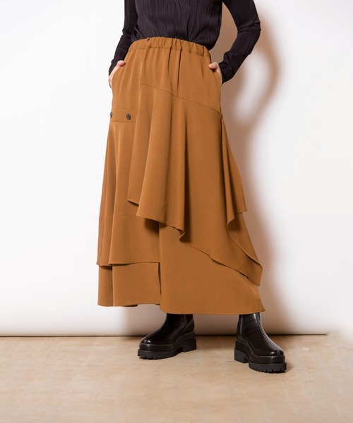 オズモーシス（OSMOSIS）/切替フレアースカート セール】切替フレアースカート（スカート）｜OSMOSIS（オズモーシス