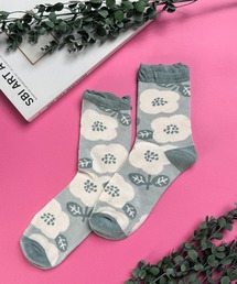 CALIFORNIA OUTFITTERS（カリフォルニア アウトフィッターズ）の「9C4 【12色柄展開】レトロフラワー 花柄クルー丈ソックス ミドルソックス（ソックス/靴下・レディース）」