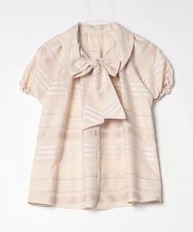 Harrods（ハロッズ）の「ボーダー柄半袖ブラウス（シャツ/ブラウス）」