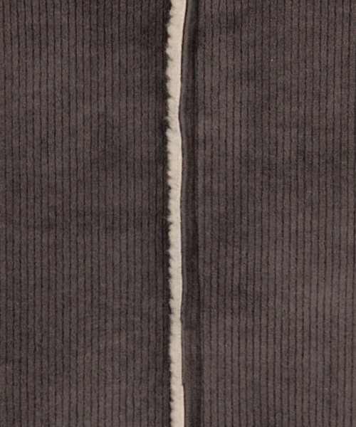 coen（コーエン）の「リバーシブル ノーカラーコーデュロイブルゾン【インフルエンサー紹介アイテム】（ノーカラージャケット・レディース・ブラウン/ダークグレー/ナチュラル・M/L）」の10枚目の写真