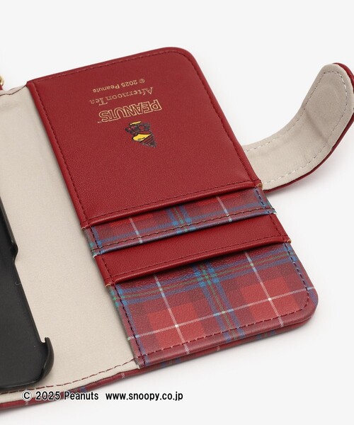 Afternoon Tea(アフタヌーンティー)の「ブック型iPhone8/7/SE3・2ケース/PEANUTS/Afternoon Tea Original Tartans(スマホケース/カバー・レディース・レッド・ONE SIZE)」の3枚目の写真