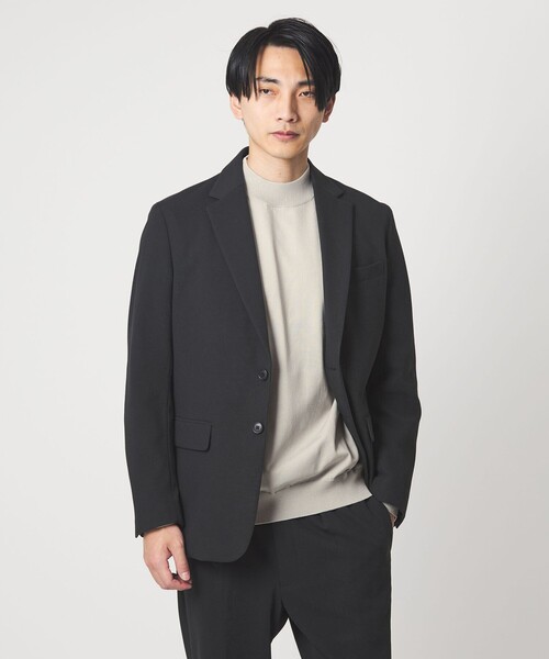 green label relaxing（グリーンレーベルリラクシング）の「A+ ポリエステル モックネック ニット -ウォッシャブル-（ニット/セーター・メンズ・ライトグレー/ブラック/ライトブルー・M/XL/L/S）」の11枚目の写真