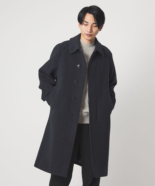 green label relaxing（グリーンレーベルリラクシング）の「A+ ポリエステル モックネック ニット -ウォッシャブル-（ニット/セーター・メンズ・ライトグレー/ブラック/ライトブルー・M/XL/L/S）」の13枚目の写真