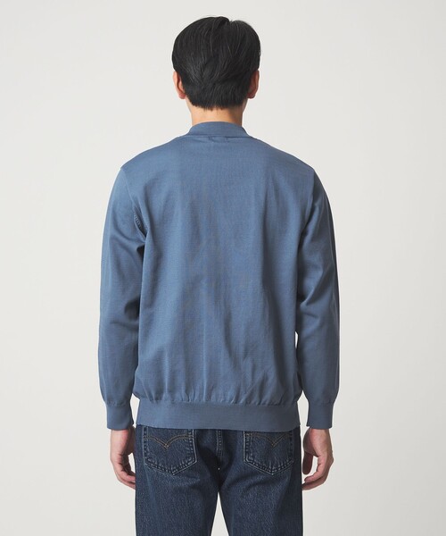 green label relaxing（グリーンレーベルリラクシング）の「A+ ポリエステル モックネック ニット -ウォッシャブル-（ニット/セーター・メンズ・ライトグレー/ブラック/ライトブルー・M/XL/L/S）」の16枚目の写真