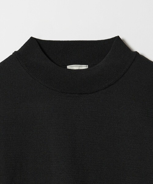 A+ ポリエステル モックネック ニット -ウォッシャブル-（ニット