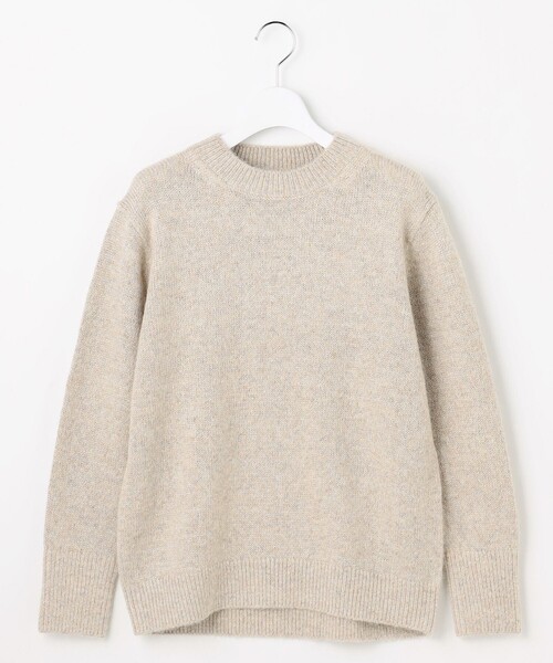 J.PRESS（ジェイプレス）の「MIX COLOR クルーネック ニット（ニット/セーター・レディース・ベージュ系/サックスブルー系・MEDIUM/LARGE）」の12枚目の写真