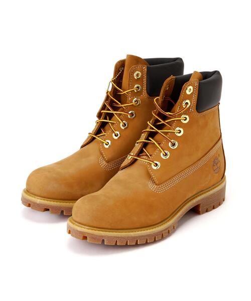 Timberland(ティンバーランド)の「Timberland/ティンバーランド/6in Premium Boots WP(ブーツ・メンズ・ベージュ/ブラウン系その他3/ブラウン/ブラック・26.0cm/27.0cm/28.0cm/25.0cm/29.0cm)」の1枚目の写真