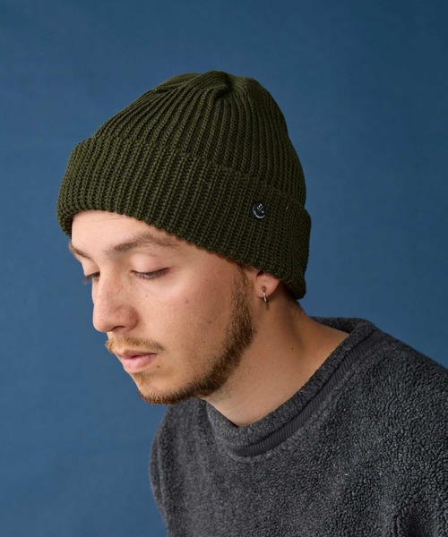 CPH（シーピーエイチ）の「CUFF KNIT CAP / RIB KNIT / ワッチキャップ（ニットキャップ/ビーニー・メンズ・オリーブ/ブラック/ブルー/オレンジ/マスタード・FREE）」の2枚目の写真