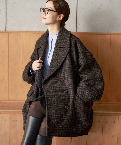 IENA ロングスリットコート 36 ウール イエナ IENA ロングスリットコート 36 ネイビー