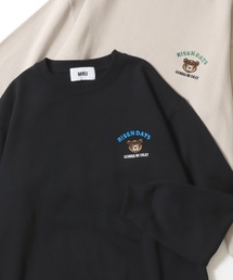 MRU（エムアールユー）の「2025AW MRU/エムアールユー オーバーサイズ 裏起毛 アニマル/エイトボール/髭おじ/ハンバーガー ワンポイント刺繍 クルーネックスウェット レディース メンズ トレーナー（スウェット）」