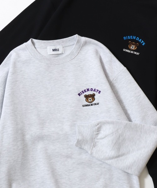 セール】2025AW MRU/エムアールユー オーバーサイズ 裏起毛 アニマル