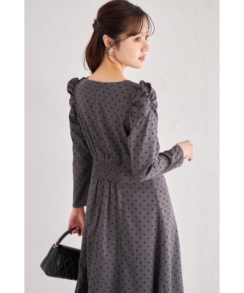 フロッキードットワンピース フロッキーハートドットワンピース（ワンピース）｜tocco closet