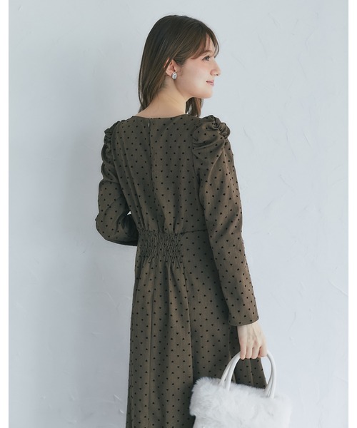フロッキーハートドットワンピース（ワンピース）｜tocco closet