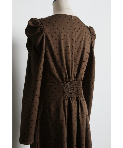 フロッキードットワンピース フロッキードット切替ワンピース – plusotoha