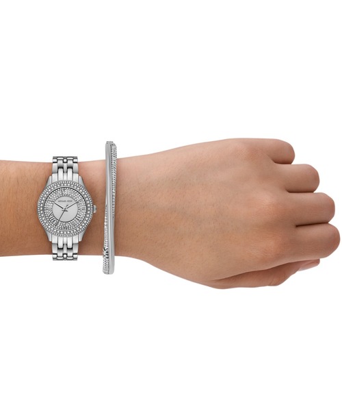 MICHAEL KORS(マイケルコース)の「マイケル・コース 腕時計 レディース アナログ ステンレス MK4975SET(アナログ腕時計・レディース・シルバー・FREE)」の2枚目の写真