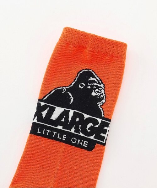 XLARGE KIDS(エクストララージキッズ)の「スランテッドOGクルーソックス(ソックス/靴下・キッズ・ホワイト/ブラック/オレンジ・13-15cm/15-17cm/17-19cm/19-21cm)」の4枚目の写真