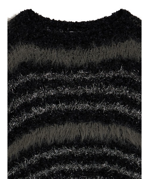 MIX YARN BORDER KNIT TOP（ニット/セーター）｜Ameri（アメリ）の